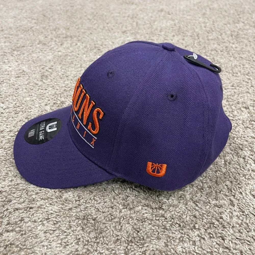 Phoenix‎ Suns Hat Cap Mens One Size Purple Ultra Game Embroidered Strapback NBA